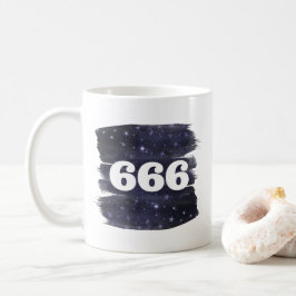 Taza De Café 666 Ángel Número Estrellas Mayor Autoalineación