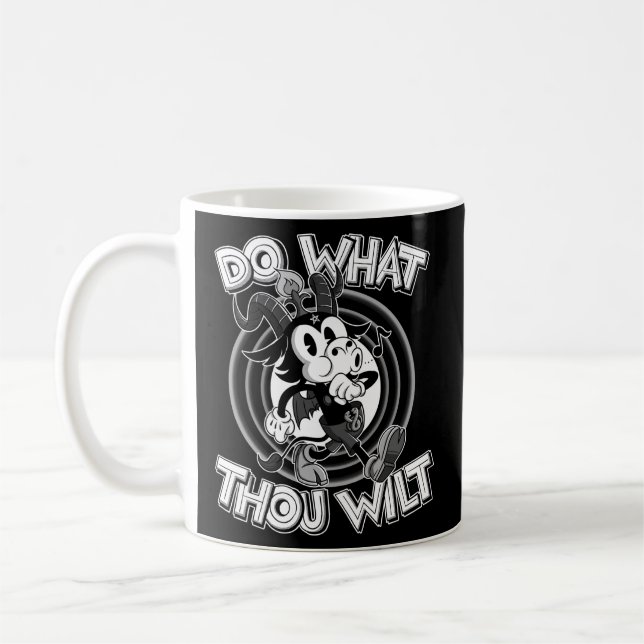 Taza De Café 666 Haga Lo Que Desee Un Personalizado De Baphomet (Izquierda)