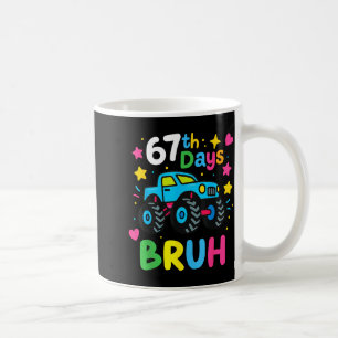 Taza De Café 67º día de la escuela Bruh meme divertido 67 Monst