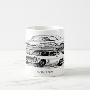 Taza De Café 67, 63, 69 Novas - BW ninguna frontera