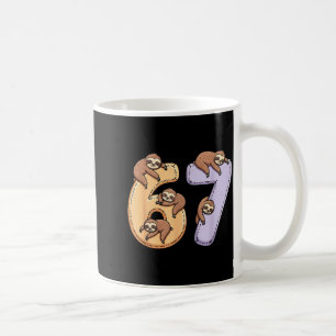 Taza De Café 67 Animales Divertidos 67 Cerebro podrido Jóvenes 
