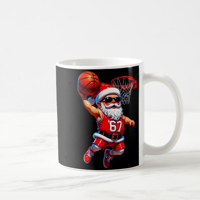 Taza De Café 67 Basketball Santa Six Seven Meme Christmas Srt M (Derecha)