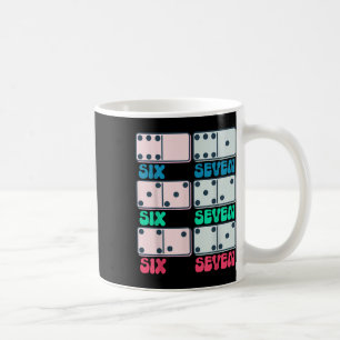 Taza De Café 67 Bloques de dominó contando Profesor de matemáti
