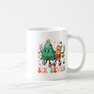 Taza De Café 67 Camiseta para maestros 67 Meme Seis Siete Navid