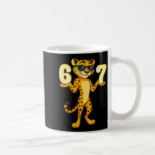 Taza De Café 67 Cheetah Meme Seis Siete Manos Movimiento Niños