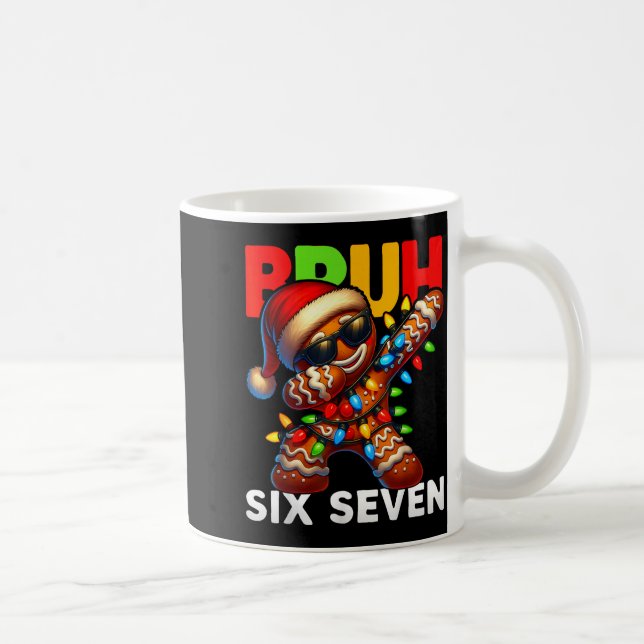 Taza De Café 67 Christmas Bruh Funny 67 Gingerbread Dabbing Kid (Derecha)