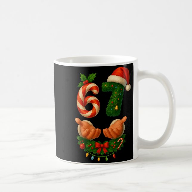 Taza De Café 67 Christmas Funny 6 7 Meme Holiday Gen Alpha Slan (Derecha)