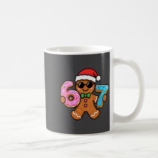 Taza De Café 67 Christmas Gingerbread Six Seven Meme Gen Alpha  (Derecha)