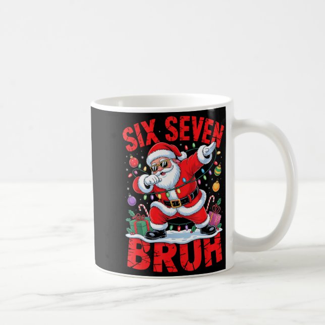 Taza De Café 67 Christmas Shirt Santa Six Seven Bruh Men Women  (Derecha)