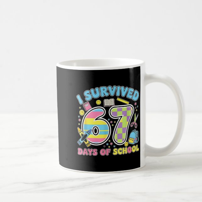 Taza De Café 67 Clroom Milestone Cute Pastel Kids Humor  (Derecha)