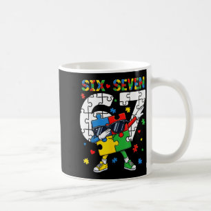 Taza De Café 67 conciencia del autismo rompecabezas haciendo da
