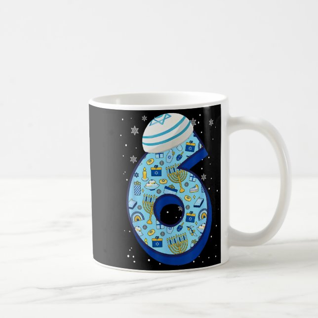Taza De Café 67 Couple Hanukkah Matching Six Seven Meme Jewish  (Derecha)