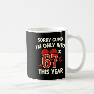 Taza De Café 67 Cupido Meme de San Valentín, Gráfico Anti-San V