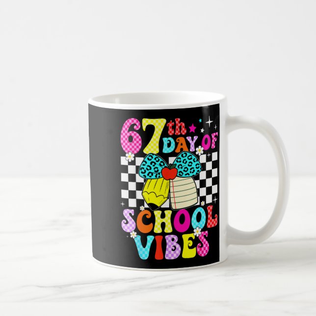 Taza De Café 67 Days Of School Meme 100th Day Of School Vibes S (Derecha)