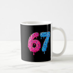 Taza De Café 67 Disfraz Seis Siete Meme Número 6 7 En Él Juvent
