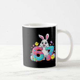 Taza De Café 67 divertido meme de conejo lindo de seis siete ge