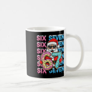 Taza De Café 67 Donut Navidad Divertido Seis Siete Meme Santa N