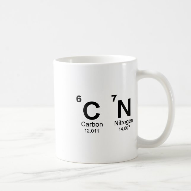 Taza De Café 67 Funny Meme Six Seven Science Periodic Table Che (Derecha)