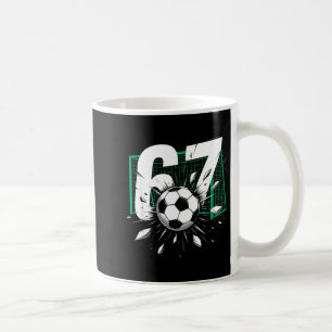 Taza De Café 67 Fútbol Seis Siete 6 7 Meme 67 Para Niños Hombre