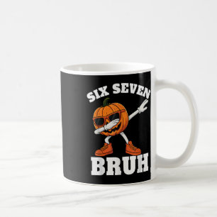 Taza De Café 67 Halloween Divertido Seis Siete Bruh Meme Brainr
