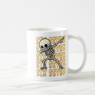 Taza De Café 67 Halloween Divertido Seis Siete Meme Brainrot Es