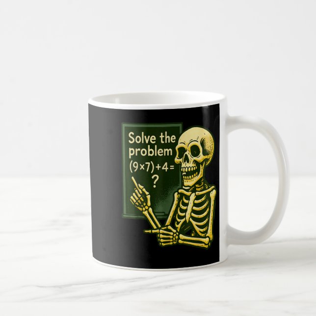 Taza De Café 67 Halloween Math Funny Six Seven Meme Brainrot Sk (Derecha)