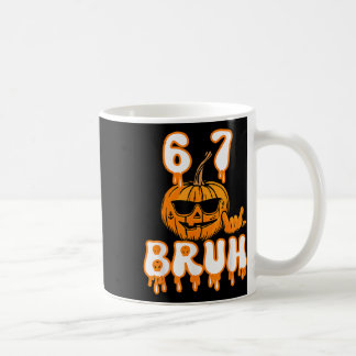 Taza De Café 67 Halloween Meme Brainrot Disfraz Niños 6-7 Seis