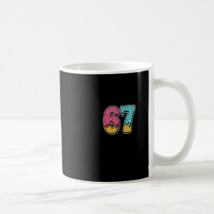 Taza De Café 67 Helado Drip Meme Seis Siete Divertido Gen Alpha