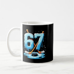 Taza De Café 67 Hockey Helado Goteo Gen Alpha Argot Chicos Homb