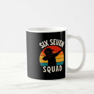 Taza De Café 67 Meme 6 7 Números Dabbing Seis Siete Squad Diver