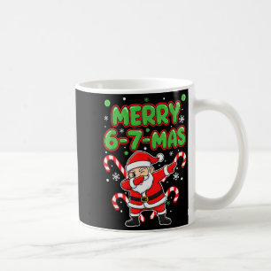 Taza De Café 67 Meme Alpha Gen jerga Alegre 6-7-mas Santa Crist