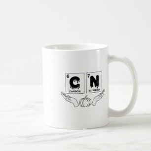 Taza De Café 67 Meme Ciencia Química Arte de Calabaza Divertido