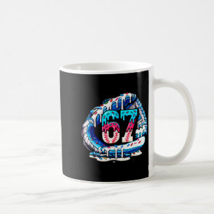 Taza De Café 67 Meme de la jerga Guante de béisbol Goteo Helado