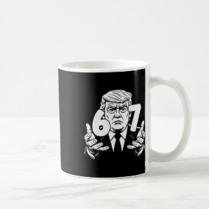 Taza De Café 67 Meme Divertido Trump 67 Manos Meme jerga 6 7 Ma