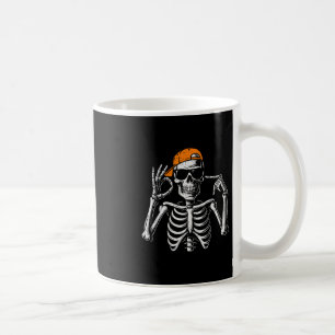 Taza De Café 67 Meme Esqueleto Divertido Halloween De Moda Seis