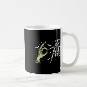 Taza De Café 67 Meme Esqueleto Mano Zombie 6 7 Halloween Seis S