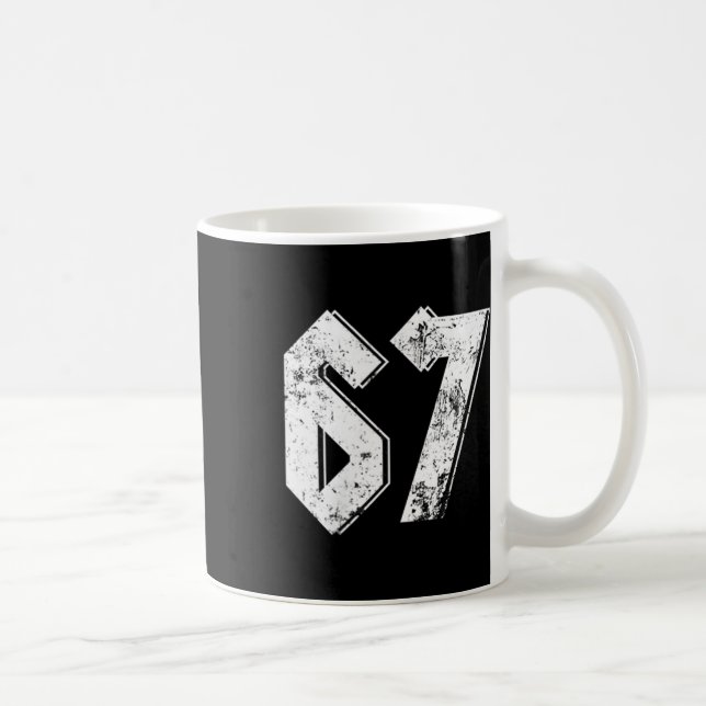 Taza De Café 67 Meme Funny Six Seven Meme 6 7  (Derecha)