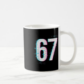 Taza De Café 67 Meme Glitch-core 67 Señal Digital Cargando Toda