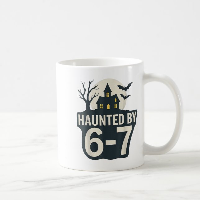 Taza De Café 67 Meme Halloween House Spooky - Six Seven Gen Alp (Derecha)