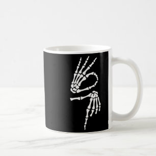 Taza De Café 67 Meme Mano de Esqueleto 6 7 Halloween Seis Siete