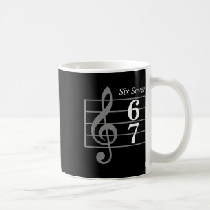 Taza De Café 67 Meme Música jerga Músico Seis Siete Música dive