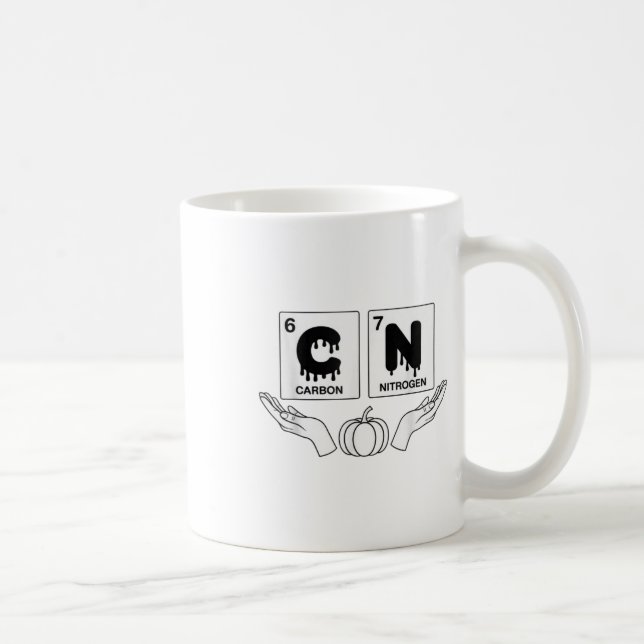 Taza De Café 67 Meme Science Chemistry Funny Pumpkin Art Nerd J (Derecha)