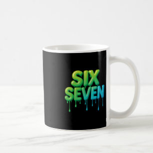 Taza De Café 67 Meme Seis Siete 6-7 Chiste Divertido de Interne