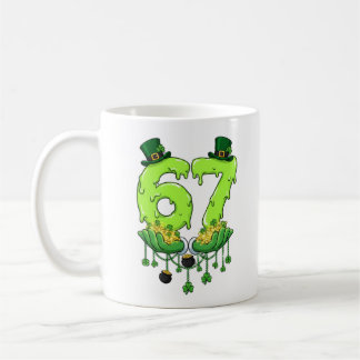Taza De Café 67 Meme Shamrocks Six Seven Shamrocks 6-7 St Patri