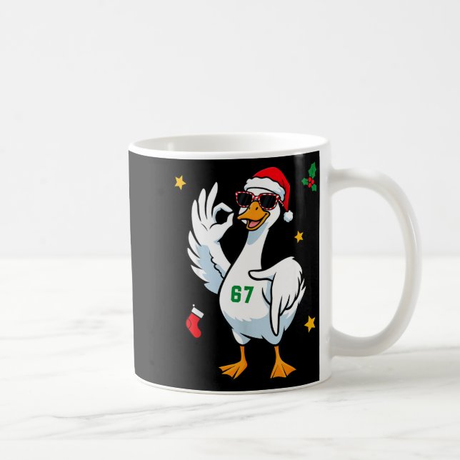Taza De Café 67 Meme Silly Goose 6 7 Funny Six Seven Christmas  (Derecha)