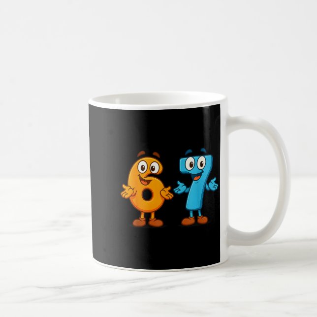 Taza De Café 67 Meme Six Seven Kids Number Blocks Math Teacher  (Derecha)