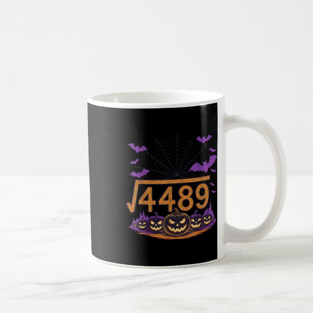 Taza De Café 67 Meme Square Root 4489 Slang Math Halloween Cost (Derecha)