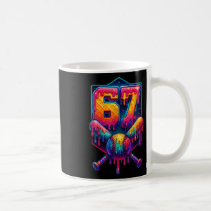 Taza De Café 67 Meme Tendencia Béisbol Divertido Número 67 Juga