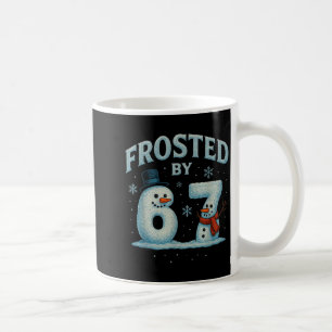 Taza De Café 67 muñeco de nieve de Navidad 6 7 meme de Internet