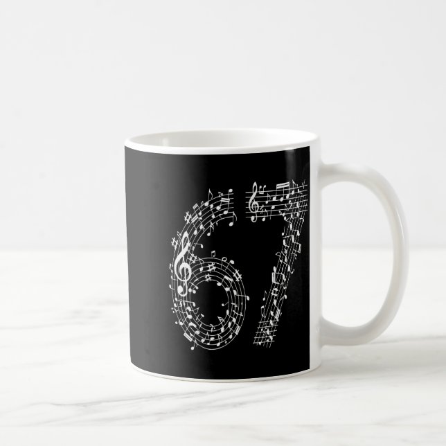 Taza De Café 67 Music Meme Six Seven Music Teacher Musician  (Derecha)
